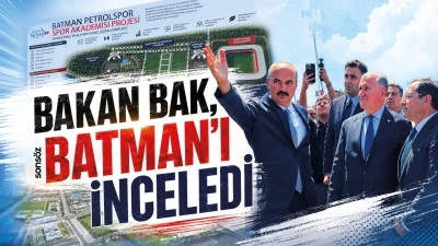 Bakan Bak, Batman'ı inceledi