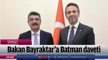 Bakan Bayraktar&rsquo;a Batman daveti