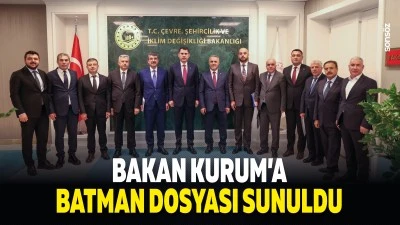 Bakan Kurum&rsquo;a Batman Dosyası sunuldu