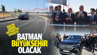 Bakan Şimşek, Batman&rsquo;da konuştu; &ldquo;Batman b&uuml;y&uuml;kşehir olacak&rdquo;