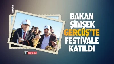 Bakan Şimşek, Gerc&uuml;ş&rsquo;te festivale katıldı