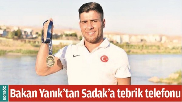 Bakan Yanık'tan Sadak'a tebrik telefonu