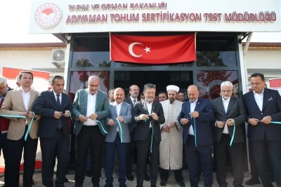 Bakan Yumaklı, Adıyaman'da Tohum Sertifikasyon Test M&uuml;d&uuml;rl&uuml;ğ&uuml;n&uuml;n a&ccedil;ılışını yaptı