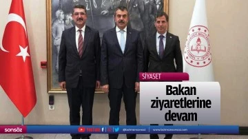 Bakan ziyaretlerine devam&hellip;