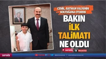 Bakın ilk talimatı ne oldu