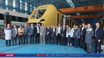 Baklava sarısı 8 Milli Elektrikli Tren Seti'nin yıl sonunda raylara inmesi hedefleniyor