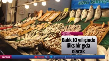 Balık 10 yıl i&ccedil;inde l&uuml;ks bir gıda olacak