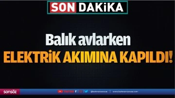 Balık avlarken elektrik akımına kapıldı!