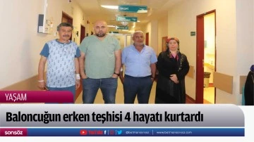 Baloncuğun erken teşhisi 4 hayatı kurtardı