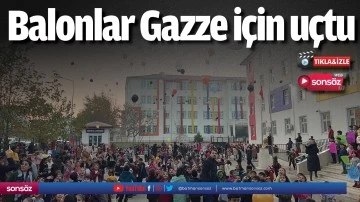 Balonlar Gazze i&ccedil;in u&ccedil;tu