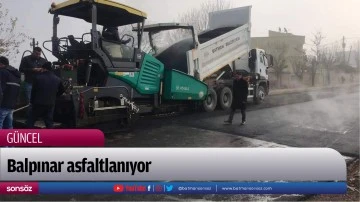 Balpınar asfaltlanıyor