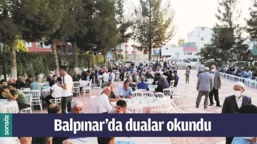 BALPINAR&rsquo;DA DUALAR OKUNDU