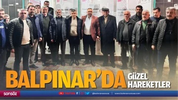 Balpınar&rsquo;da g&uuml;zel hareketler&hellip;