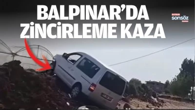 Balpınar&rsquo;da zincirleme kaza