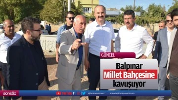 Balpınar Millet Bah&ccedil;esine kavuşuyor