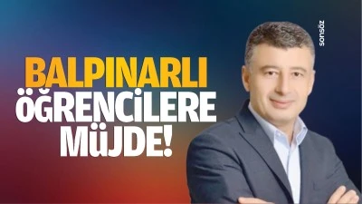 Balpınarlı &ouml;ğrencilere m&uuml;jde