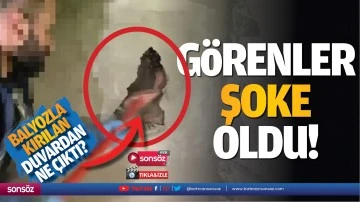 Balyozla kırılan duvardan ne &ccedil;ıktı? G&ouml;renler şoke oldu