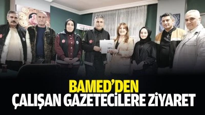 BAMED&rsquo;den &Ccedil;alışan Gazetecilere ziyaret