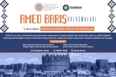 &lsquo;Barış İnşasında Dinler ve İnan&ccedil;lar&rsquo; başlığıyla d&uuml;zenlenecek