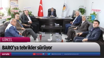 BARO&rsquo;ya tebrikler s&uuml;r&uuml;yor