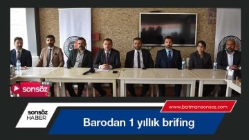 Barodan 1 yıllık brifing