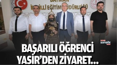 Başarılı &ouml;ğrenci Yasir&rsquo;den ziyaret&hellip;