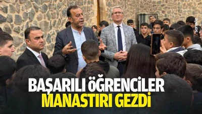 Başarılı &ouml;ğrenciler manastırı gezdi