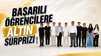 Başarılı &ouml;ğrencilere altın s&uuml;rprizi