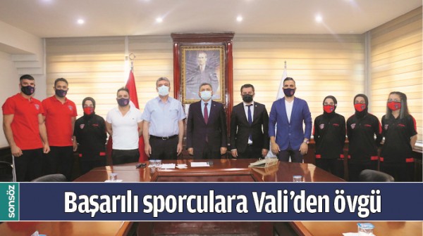 BAŞARILI SPORCULARA VALİ&rsquo;DEN &Ouml;VG&Uuml;
