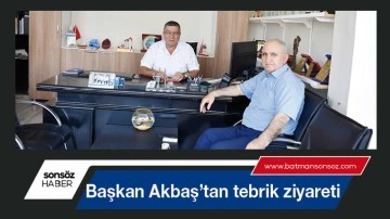 Başkan Akbaş&rsquo;tan tebrik ziyareti