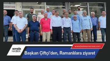 Başkan &Ccedil;ift&ccedil;i&rsquo;den, Ramanlılara ziyaret