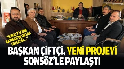 Başkan &Ccedil;ift&ccedil;i, yeni projeyi Sons&ouml;z&rsquo;le paylaştı: &ldquo;Esnaf72.com Batman&rsquo;ın ortak geleceği&hellip;&rdquo;