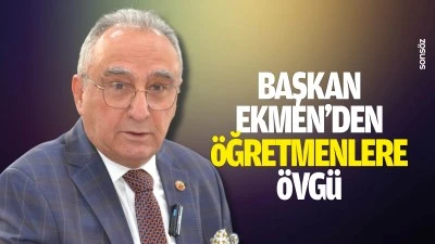 Başkan Ekmen&rsquo;den &ouml;ğretmenlere &ouml;vg&uuml;
