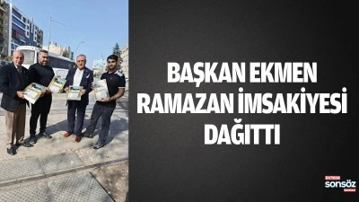 Başkan Ekmen Ramazan imsakiyesi dağıttı