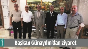BAŞKAN G&Uuml;NAYDIN&rsquo;DAN ZİYARET