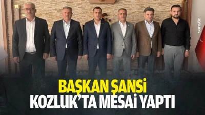 Başkan Şansi, Kozluk&rsquo;ta mesai yaptı