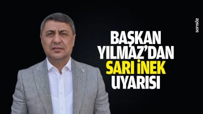 Başkan Yılmaz&rsquo;dan sarı inek uyarısı