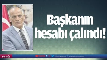 Başkanın hesabı &ccedil;alındı!