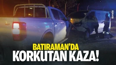 Batıraman&rsquo;da korkutan kaza!