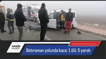 Batıraman yolunda kaza: 1 &ouml;l&uuml; 5 yaralı