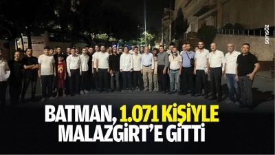 Batman, 1.071 kişiyle Malazgirt&rsquo;e gitti