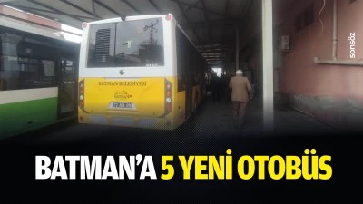 Batman&rsquo;a 5 yeni otob&uuml;s