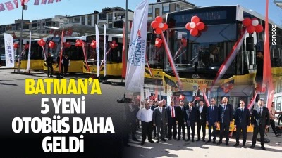 Batman&rsquo;a 5 yeni otob&uuml;s daha geldi