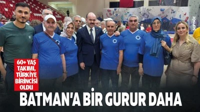 Batman&rsquo;a bir gurur daha: 60+ yaş takımı, T&uuml;rkiye birincisi oldu