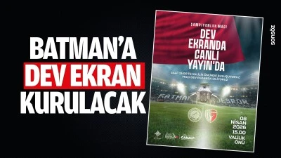 Batman&rsquo;a dev ekran kurulacak