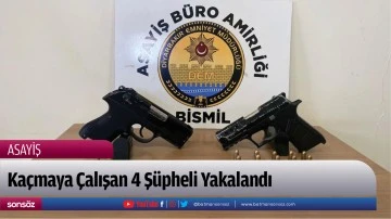 Batman'a Ka&ccedil;maya &Ccedil;alışan 4 Ş&uuml;pheli Yakalandı