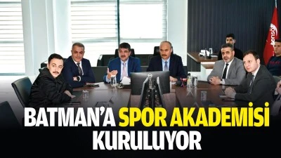 Batman&rsquo;a spor akademisi kuruluyor