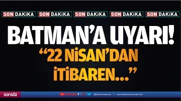 Batman&rsquo;a uyarı!