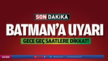 Batman&rsquo;a uyarı