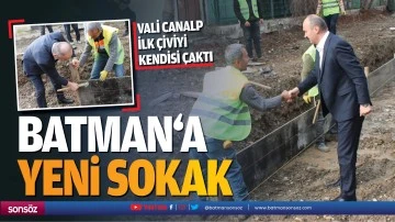Batman&lsquo;a yeni sokak